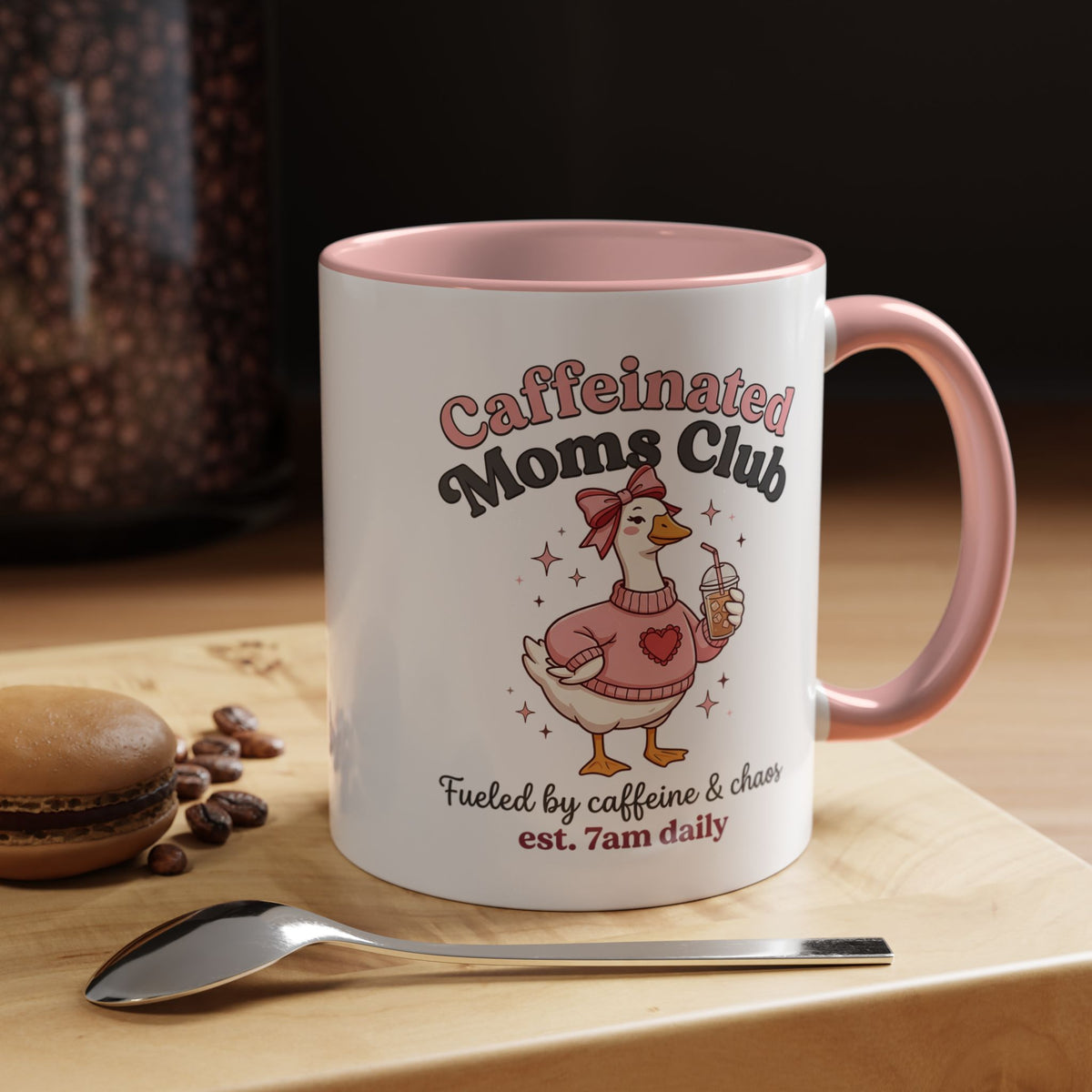 Caffeinated Moms Club Mug | Accent Coffee Mug 11oz 15oz