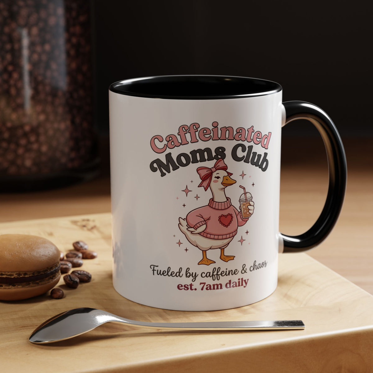 Caffeinated Moms Club Mug | Accent Coffee Mug 11oz 15oz