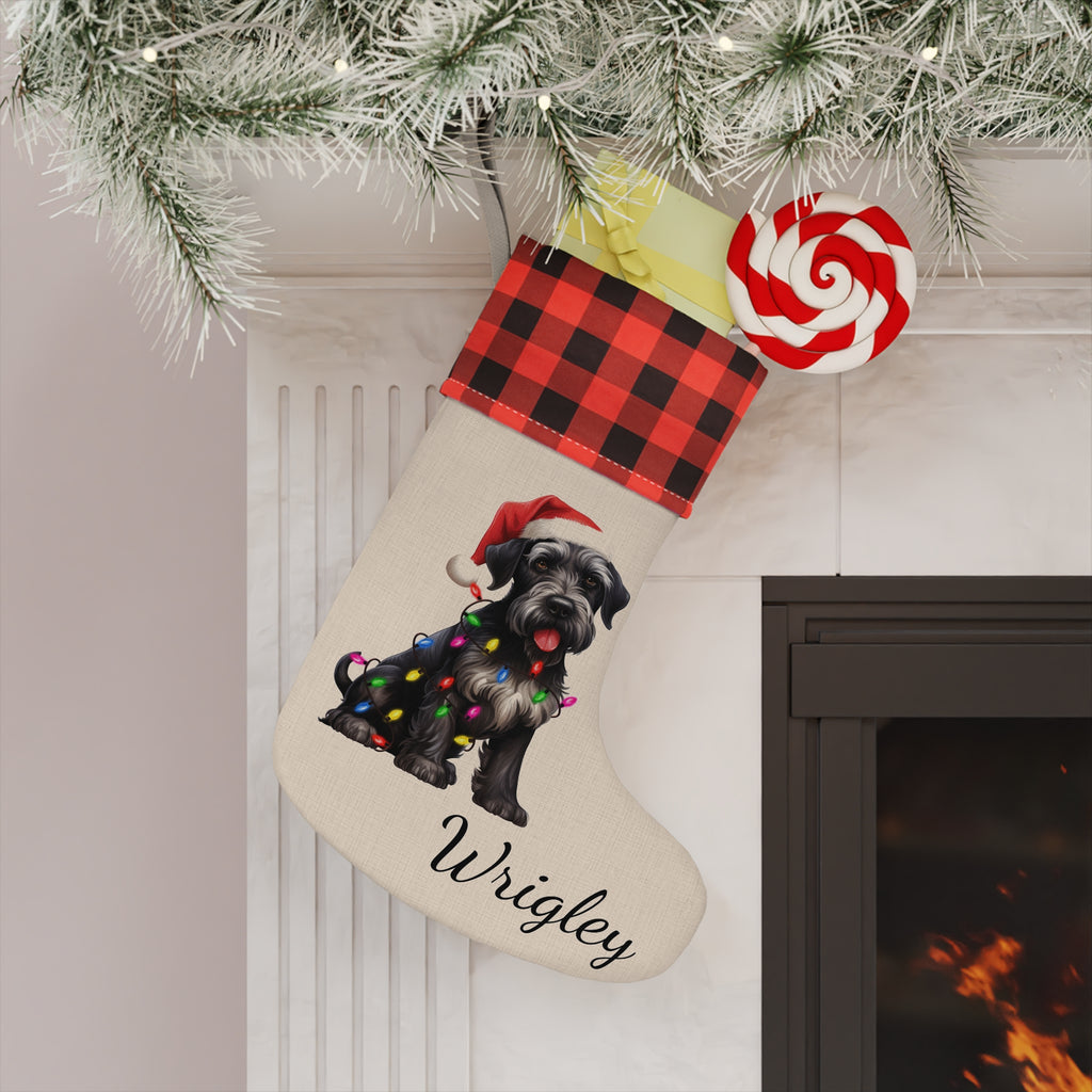 Christmas Stocking, Holiday Stocking, Dog Lover Christmas Decor, Border Collie Gift, Pet Owner Stocking Stuffer