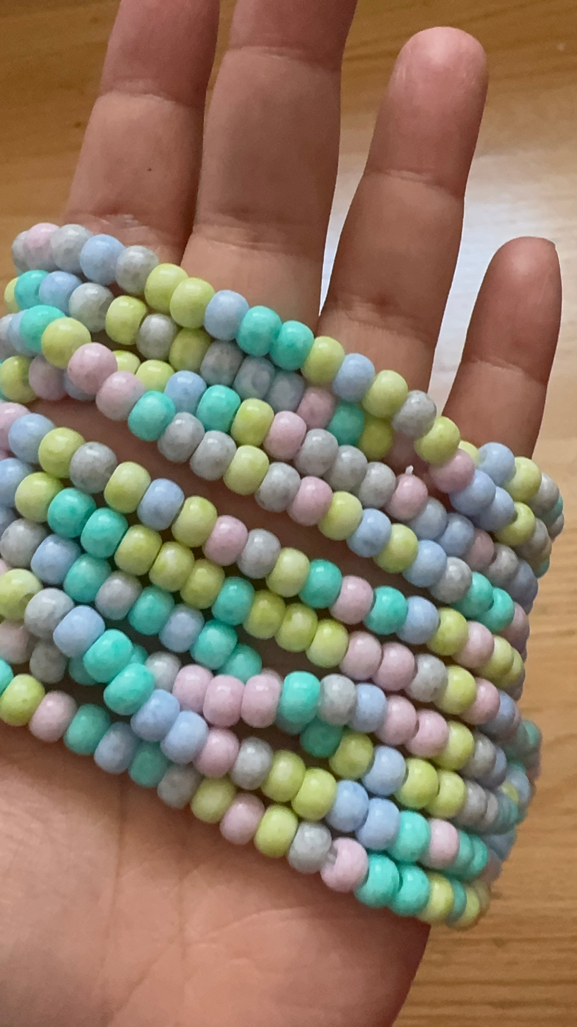 Candy crush Czech seed beads, size 2/0, size 6mm, 15grams