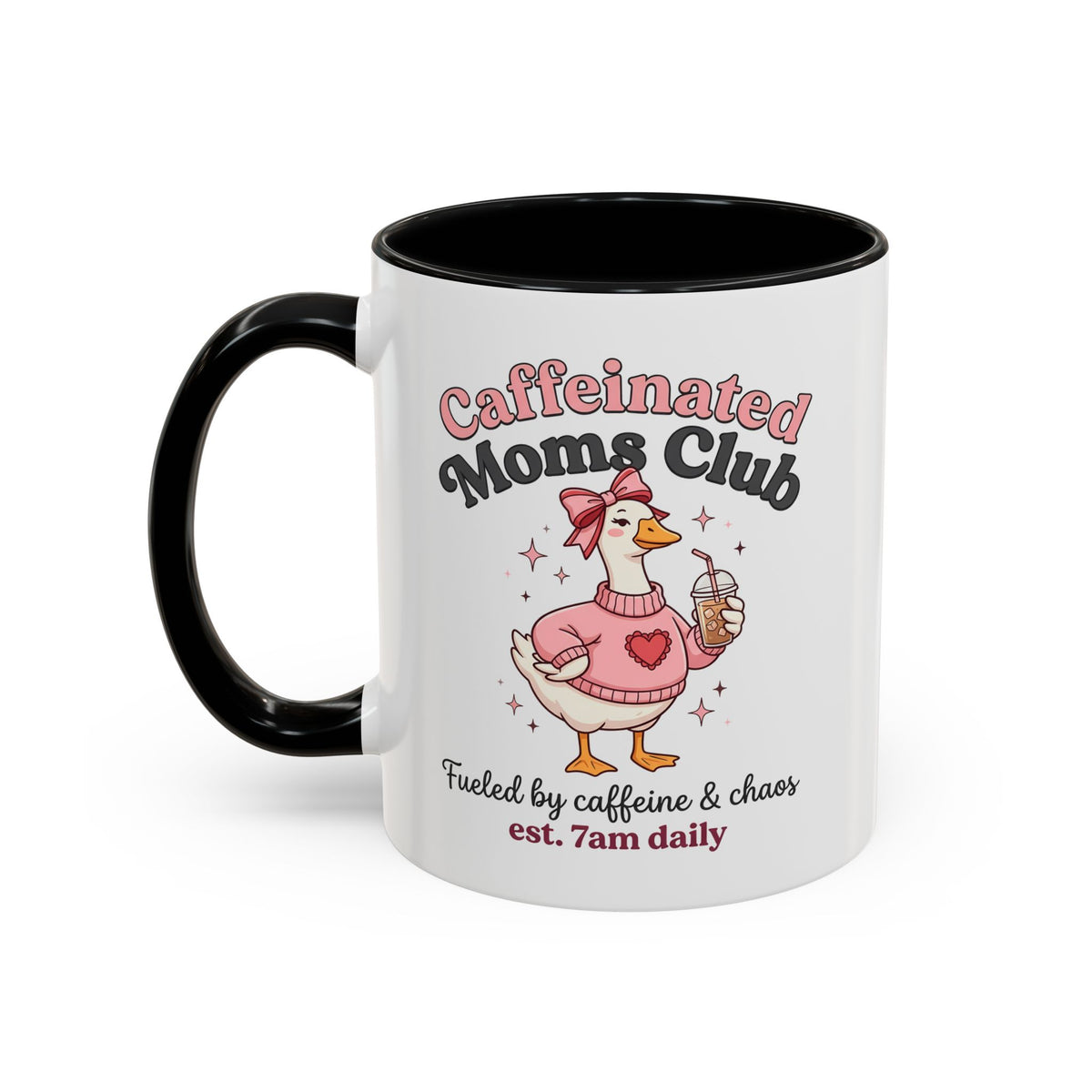 Caffeinated Moms Club Mug | Accent Coffee Mug 11oz 15oz