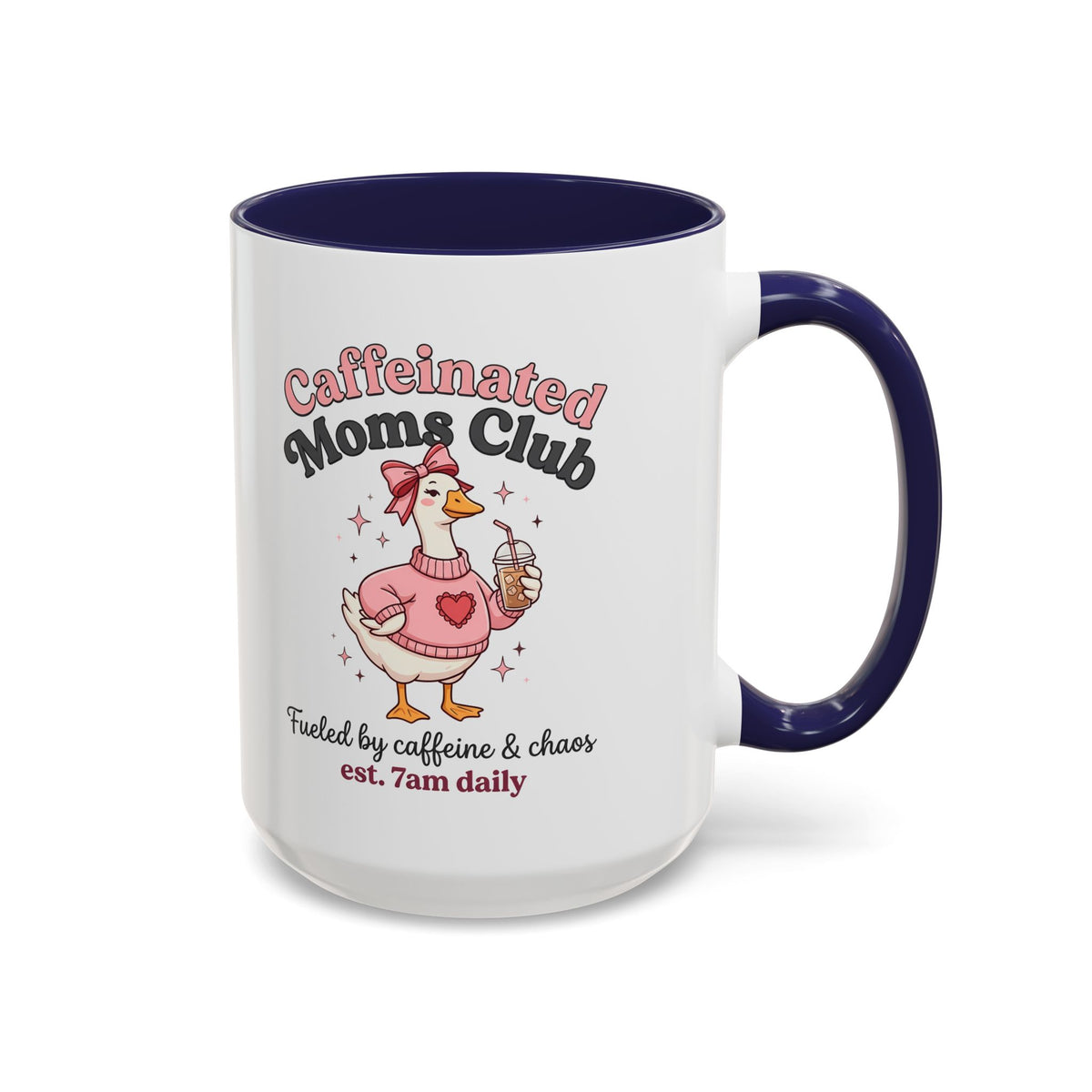 Caffeinated Moms Club Mug | Accent Coffee Mug 11oz 15oz