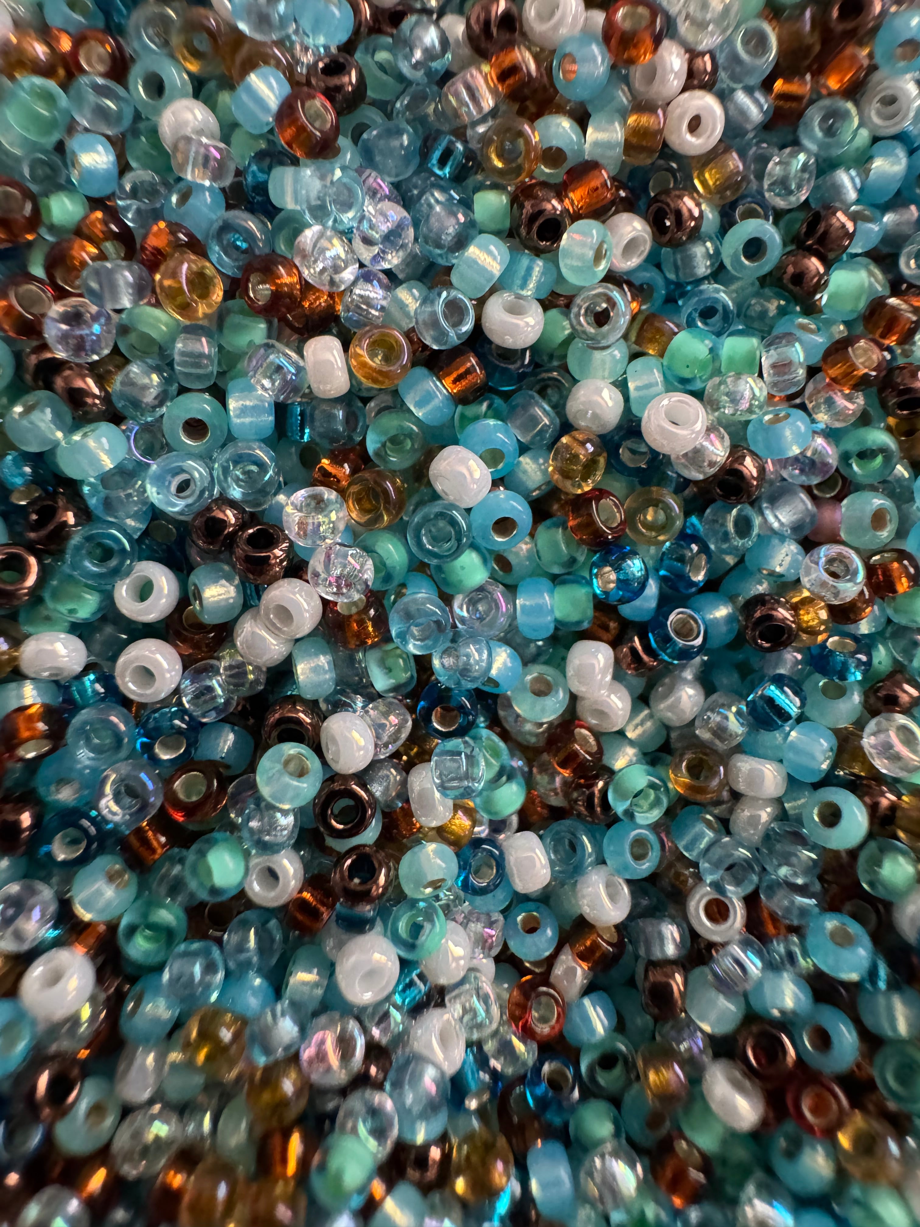 Mix Czech seed beads, size 11/0, size 2mm, 30 grams, C03