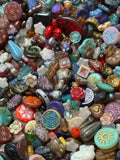 Czech Glass Bead Grab Bag, Multi-Color Mixed Beads
