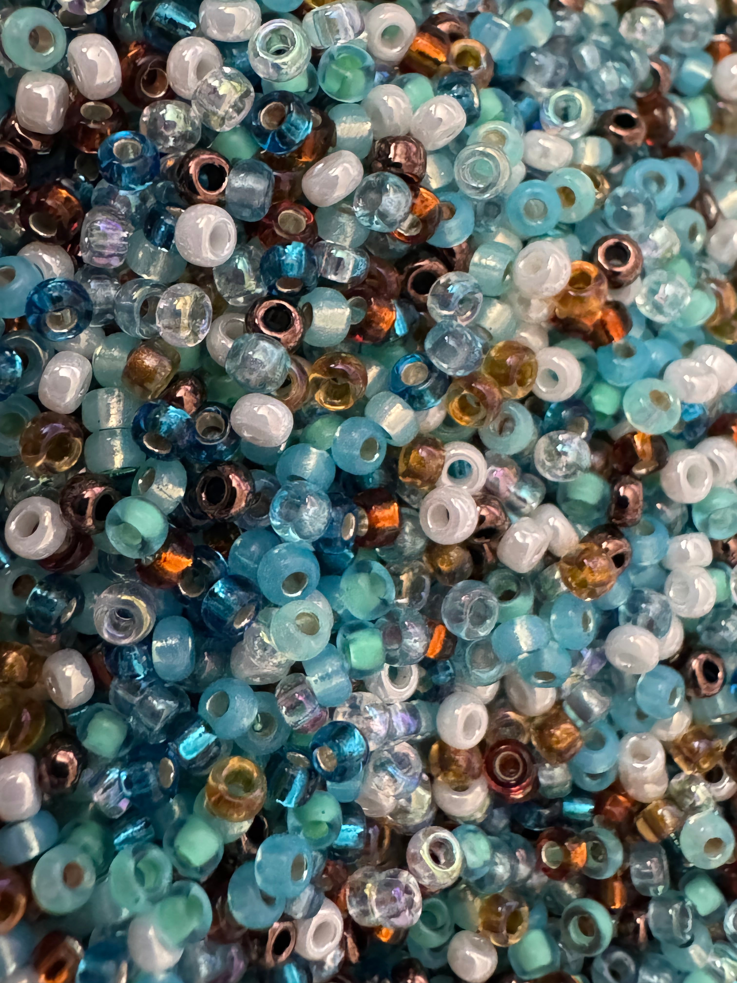 Mix Czech seed beads, size 11/0, size 2mm, 30 grams, C03