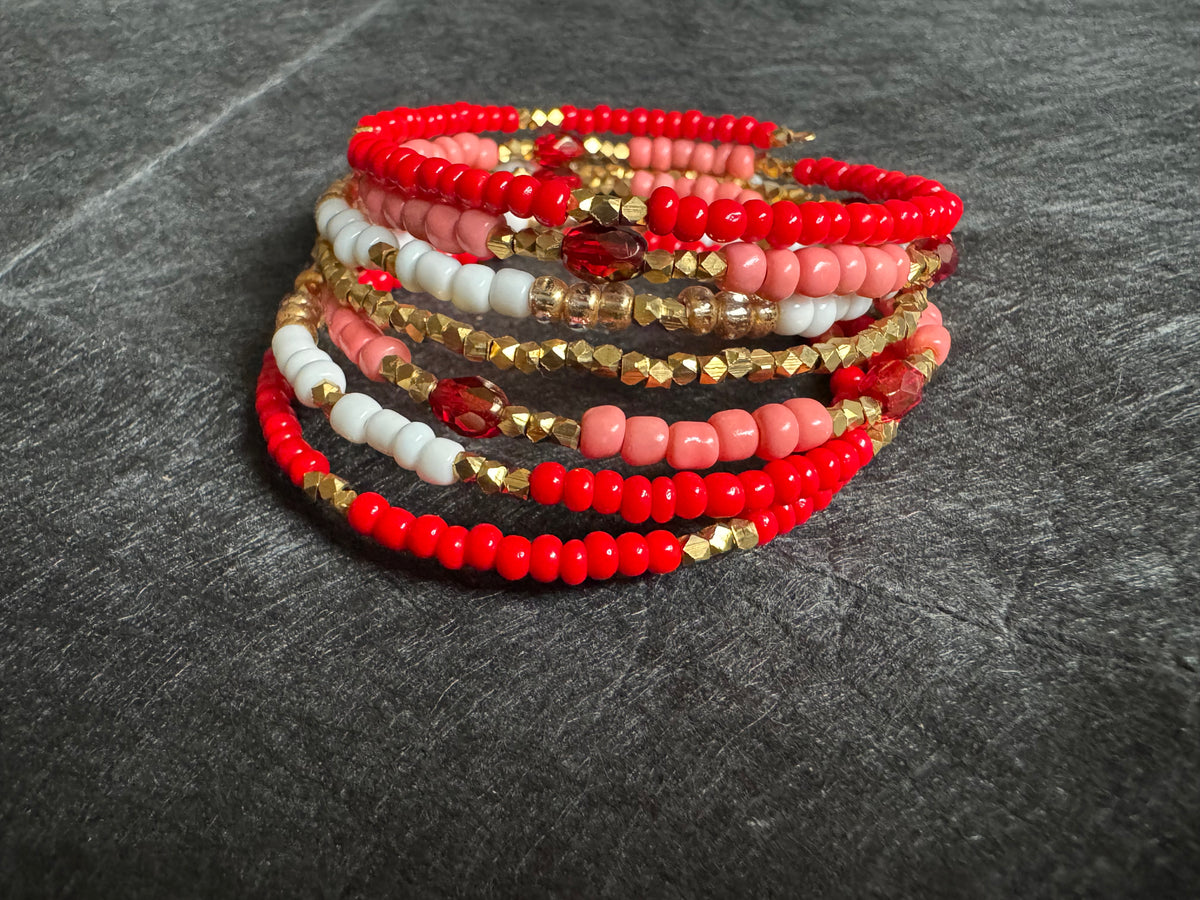 Beaded bracelet/ Wrap bracelet / memory wire bracelet / seed beads bracelet / bohemian bracelet /gift for her