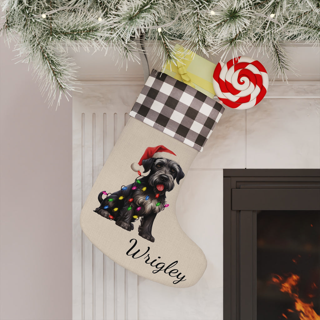 Christmas Stocking, Holiday Stocking, Dog Lover Christmas Decor, Border Collie Gift, Pet Owner Stocking Stuffer
