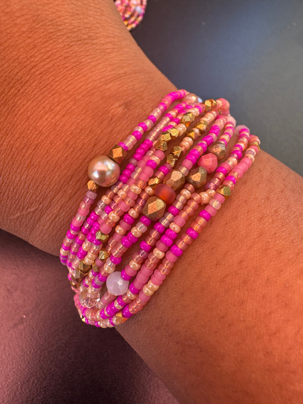Beaded bracelet/ Wrap bracelet / seed beads bracelet / bohemian bracelet /gift for her / approx 55 inches