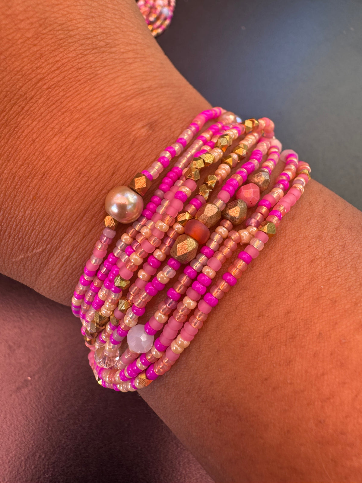 Beaded bracelet/ Wrap bracelet / seed beads bracelet / bohemian bracelet /gift for her / approx 55 inches
