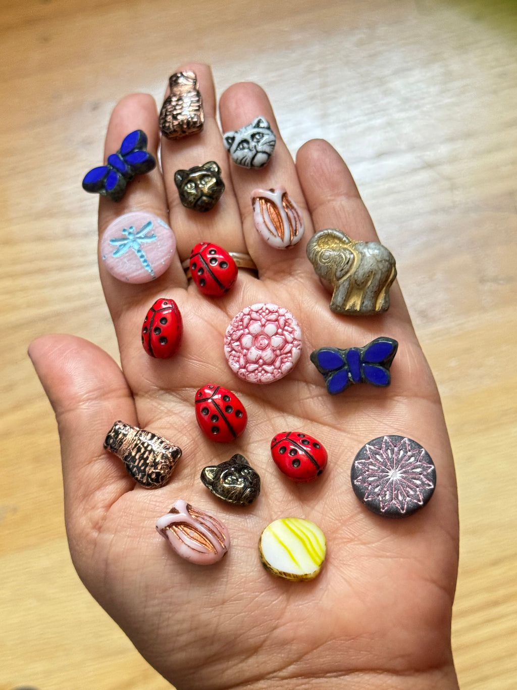 Czech Glass Bead Grab Bag, Multi-Color Mixed Beads