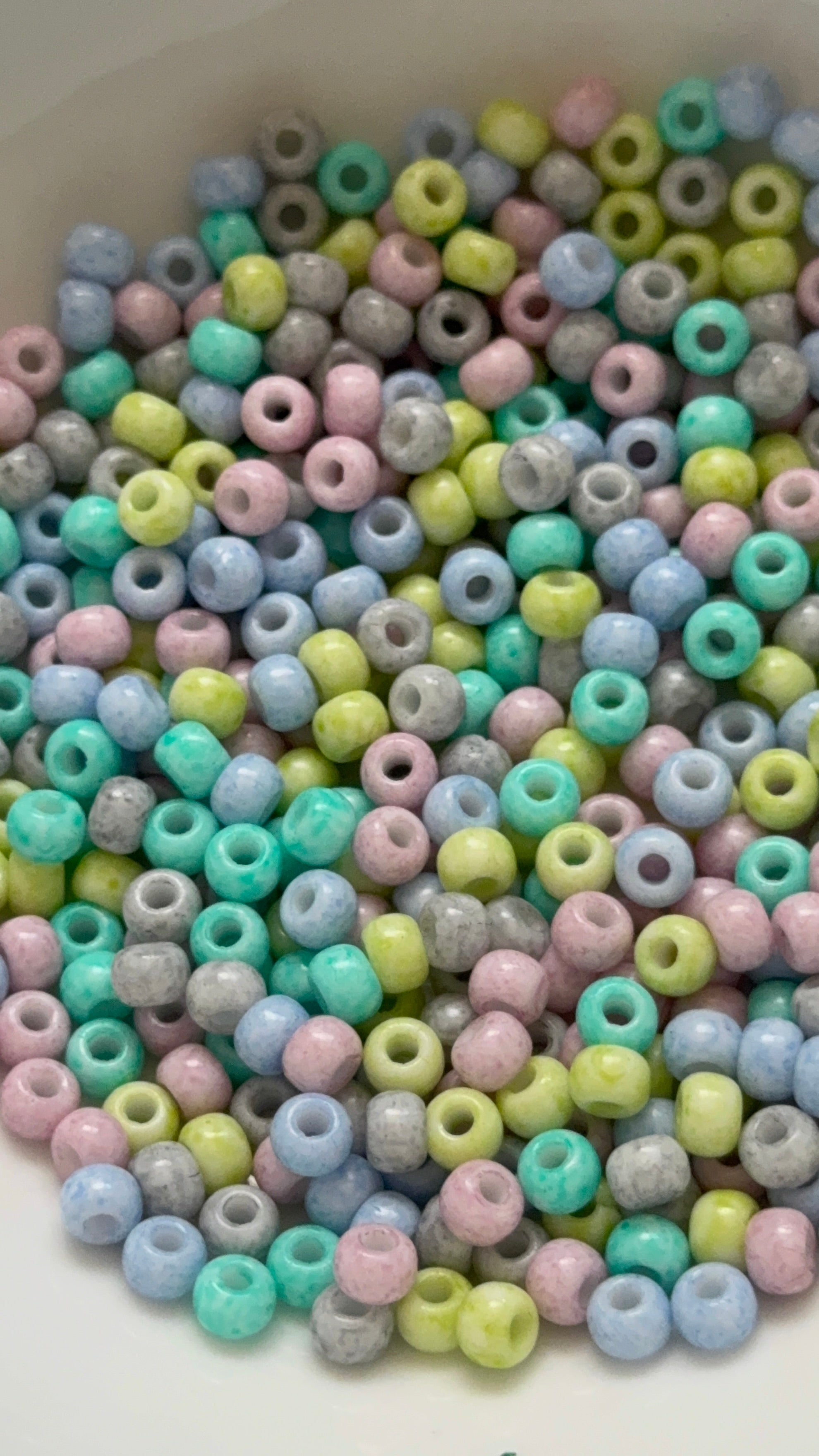 Candy crush Czech seed beads, size 2/0, size 6mm, 15grams