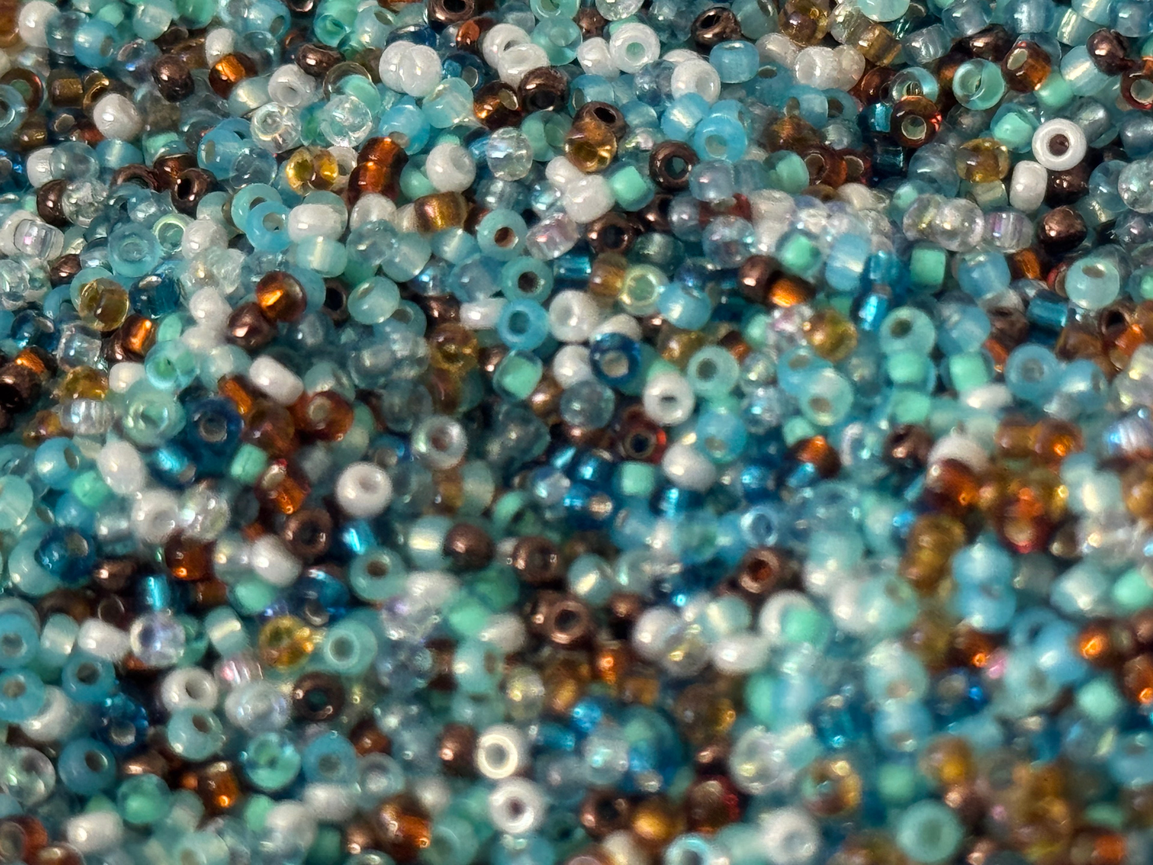 Mix Czech seed beads, size 11/0, size 2mm, 30 grams, C03