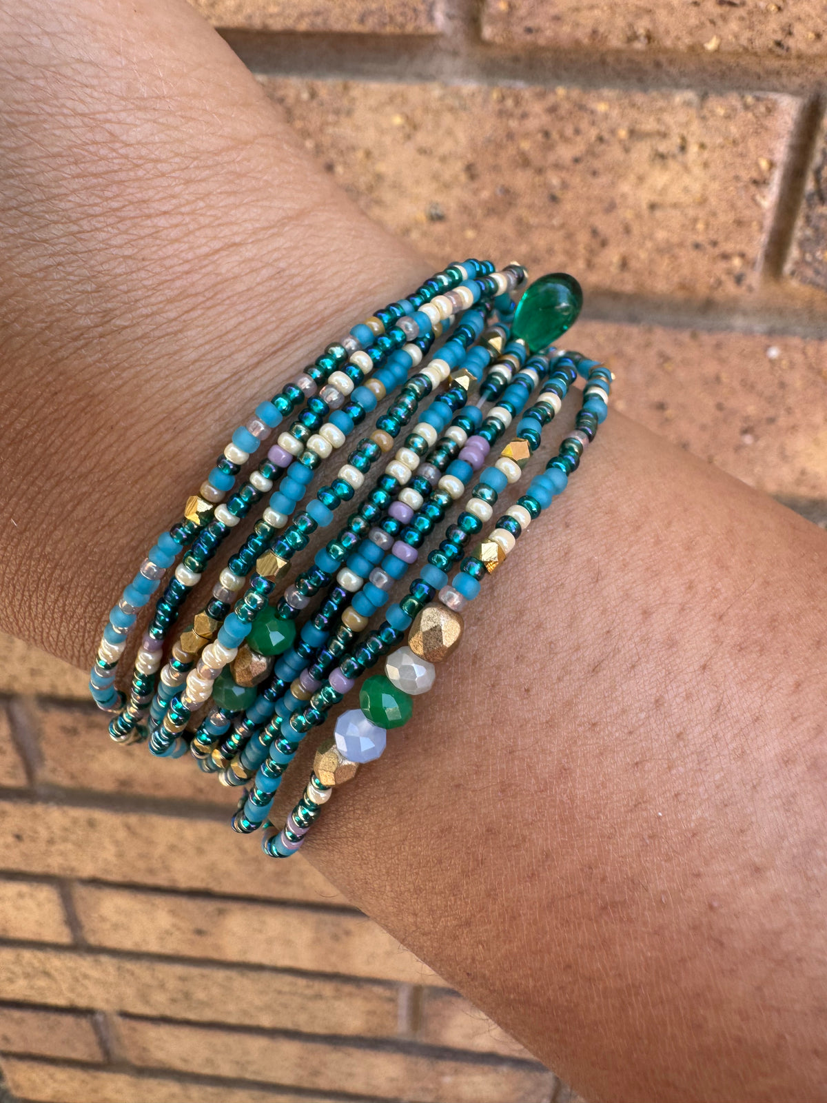 Beaded bracelet/ Wrap bracelet / seed beads bracelet / bohemian bracelet /gift for her / approx 55 inches