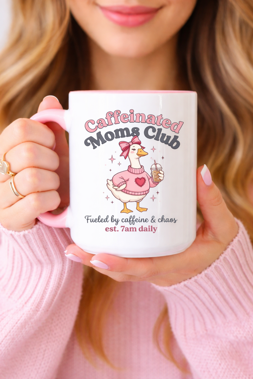 Caffeinated Moms Club Mug | Accent Coffee Mug 11oz 15oz
