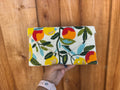 Orange Beaded Clutch Bag | Handmade Beaded Envelope Clutch | Summer Citrus Purse | Statement Accessory | Tropical Summer Purse | double side