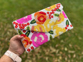 Colorful Beaded Floral Clutch Purse | Handmade Seed Bead Evening Bag | Boho Statement Clutch | Flower Beaded Handbag | both sides beaded