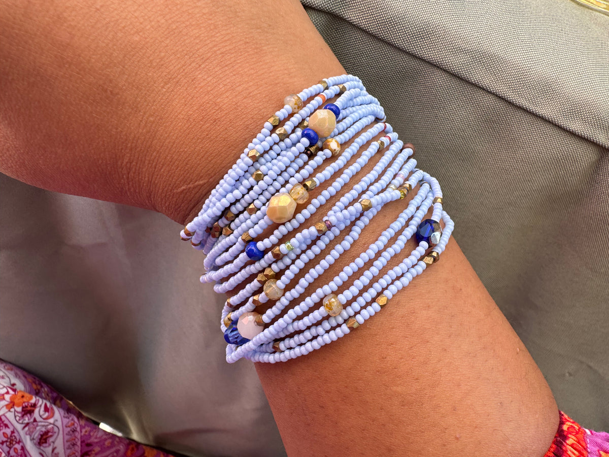 Beaded bracelet/ Wrap bracelet / seed beads bracelet / bohemian bracelet /gift for her / approx 55 inches