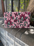 Floral Handmade Beaded clutch bag, beaded clutch, evening party bag with string, Gift for her