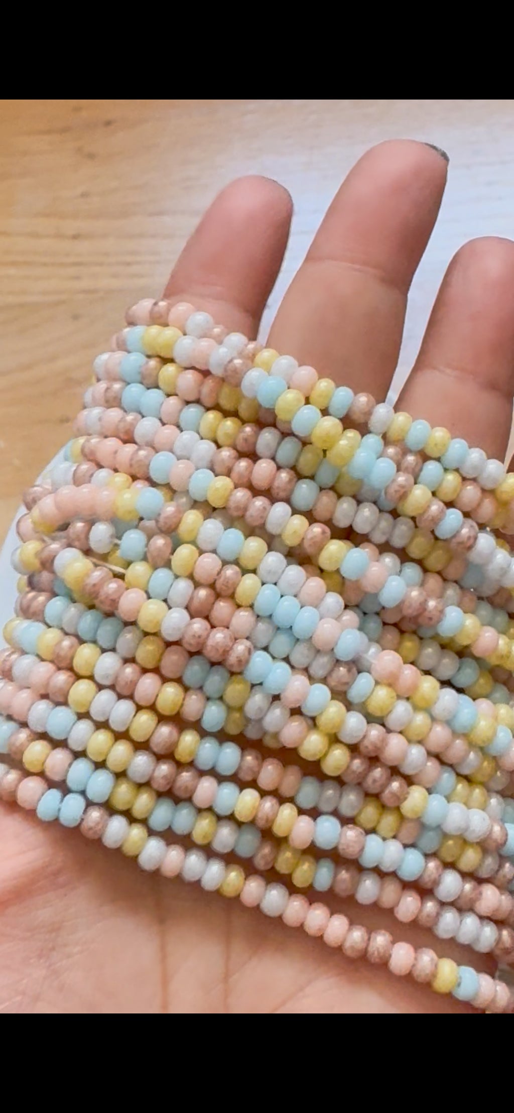 Pastel obsession Czech seed beads, size 6/0, size 4mm, 30 grams
