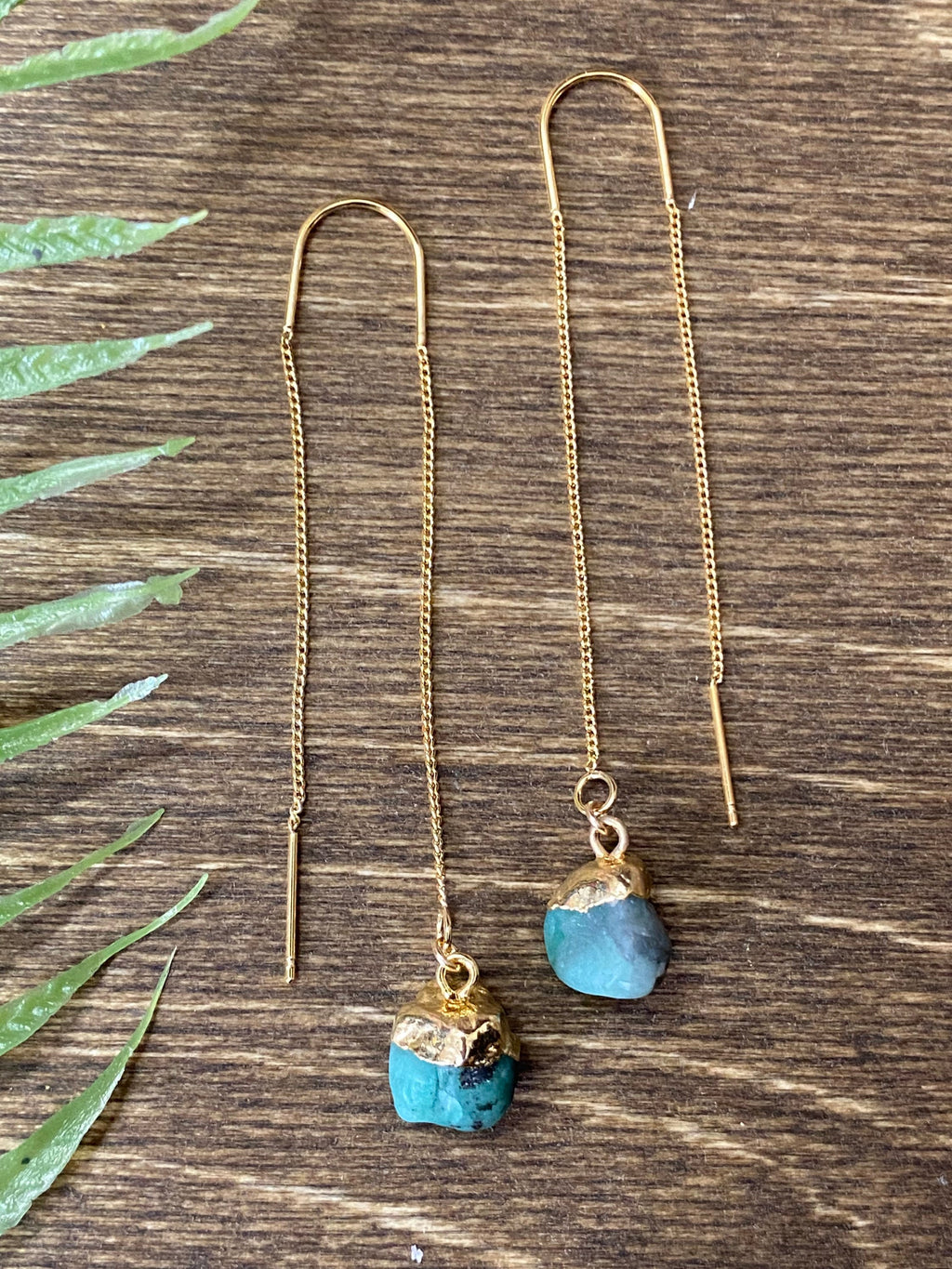 Gold threader earrings, raw natural ruby earrings,dainty and minimalist,sterling silver 925 , gifts for her, july birthstone