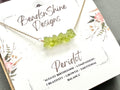 Peridot necklace, raw peridot necklace,  bar necklace, gifts for her, august birthstone , Minimalist