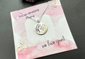 We love you mama pendant, Mother day pendant , 925 sterling silver pendant with chain, mom and baby gift , womens necklace