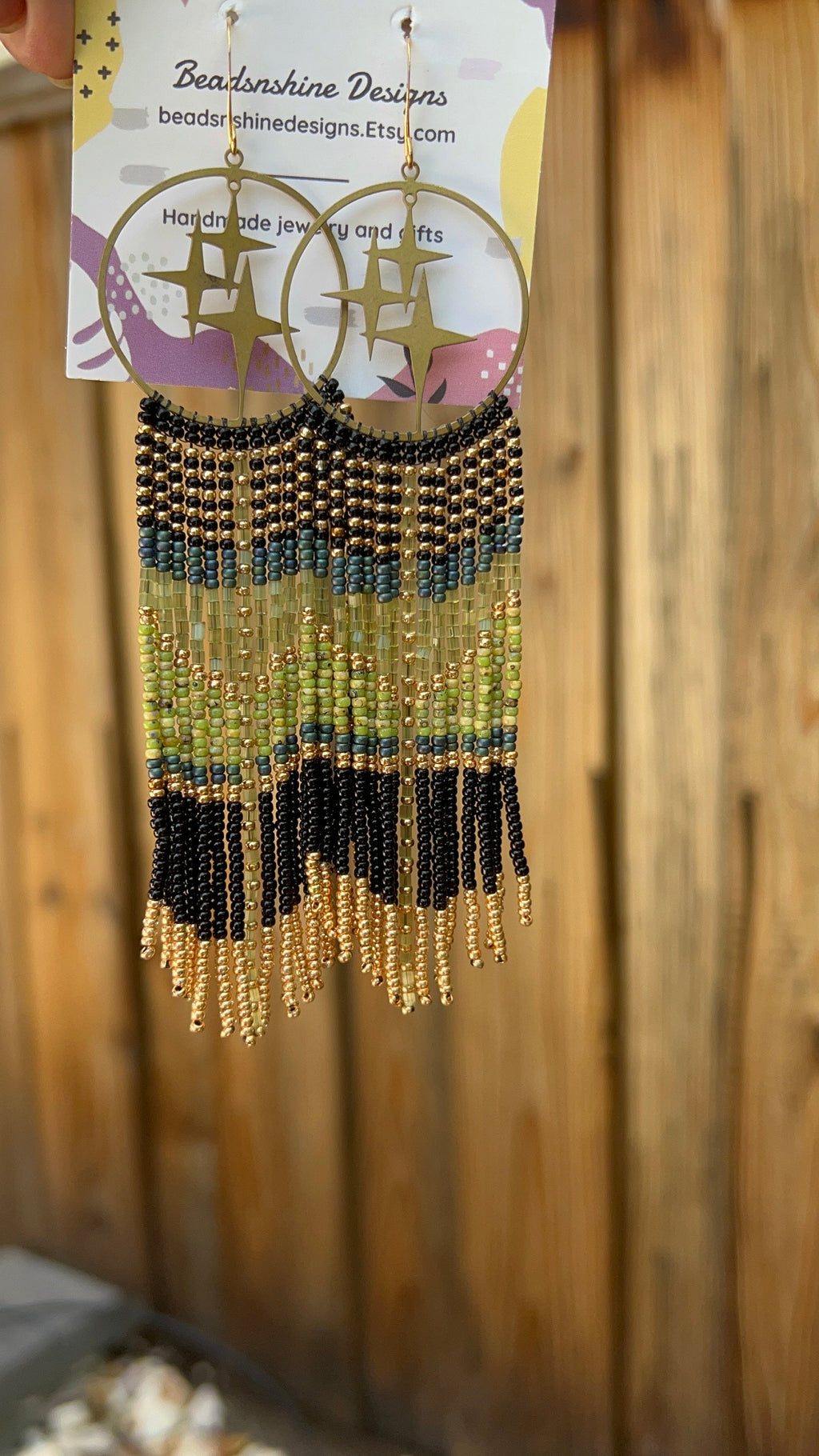 Beaded earrings, fringe earrings, long earrings, seed bead earrings, statement earrings