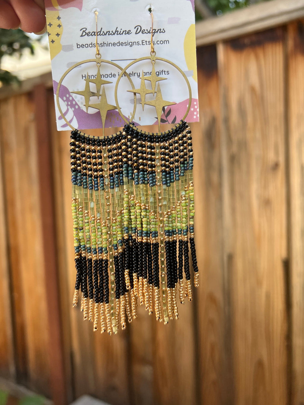 Beaded earrings, fringe earrings, long earrings, seed bead earrings, statement earrings