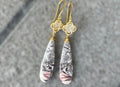 PORCELAIN JASPER earrings, Jasper earrings, long earrings, Gifts for her, natural stone Earrings