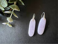 Statement earrings, Kunzite earrings, natural stone earrings, 925 sterling silver ear hooks, gifts for her
