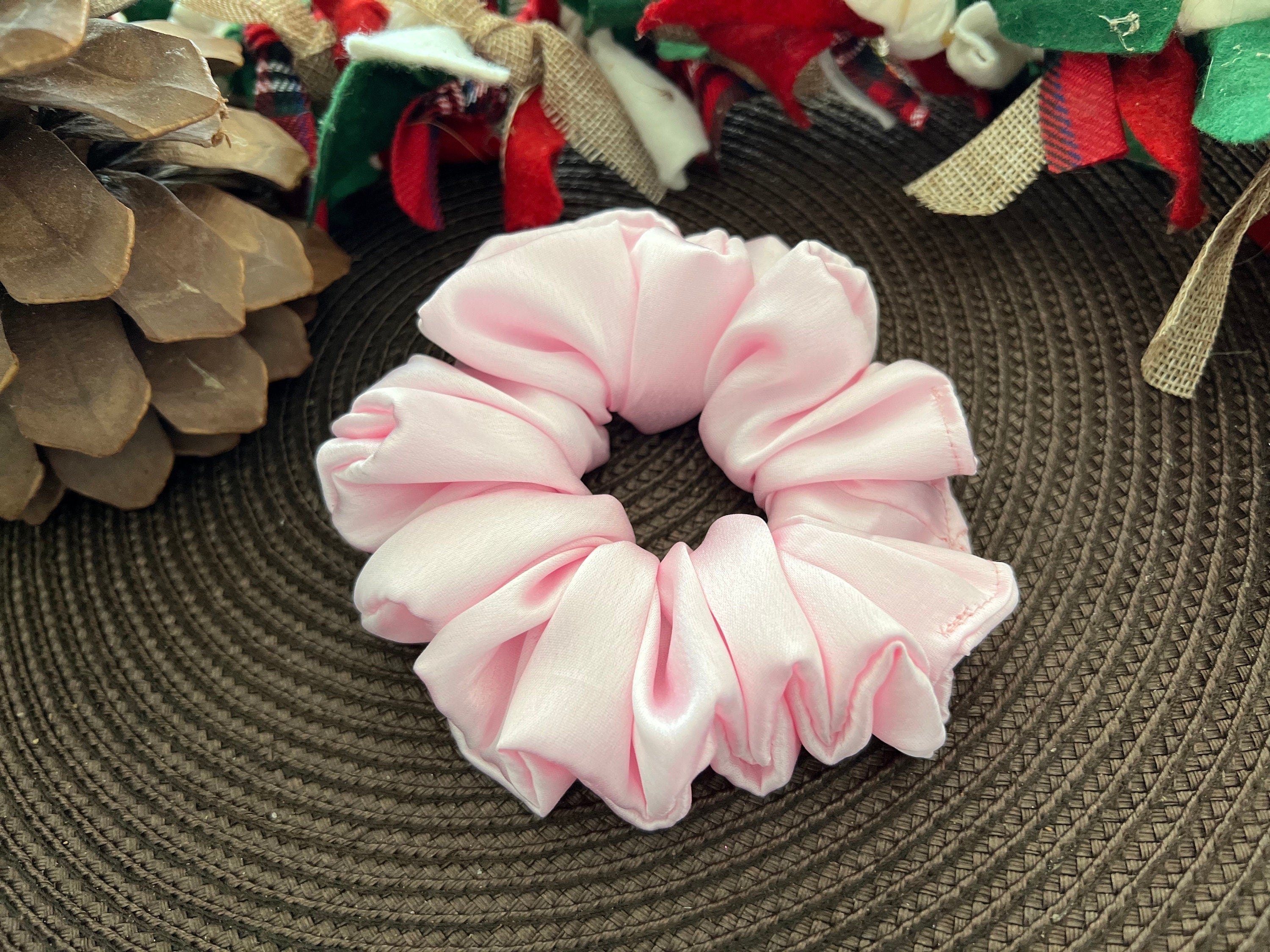 Luxurious scrunchies, satin fabric scrunchies, solid colors, fall scrunchies, autumn hair accessories, hair band, gift for kids, women’s