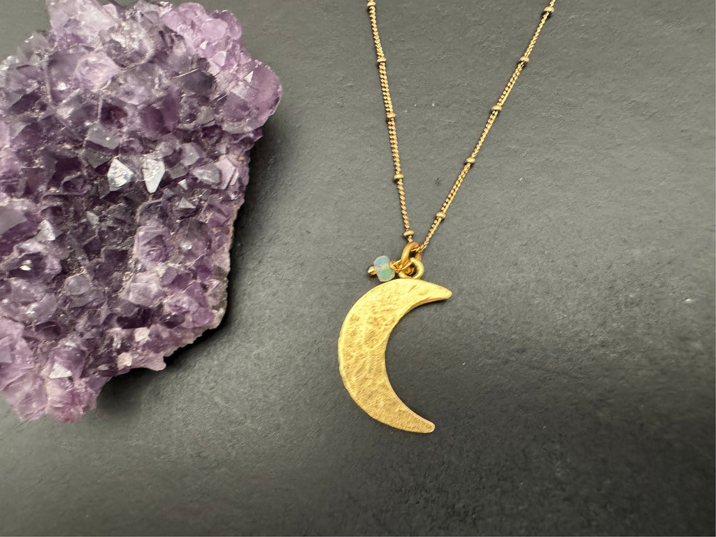 Boho jewelry, Antique gold pendant, celestial necklace, lotus charm necklace, star burst necklace, gifts for her, nickel free