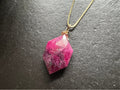 Ruby pendant , gifts for her, layering necklace, 14k gold chain, anti tarnish chain, natural stone pendant, July birthday gift