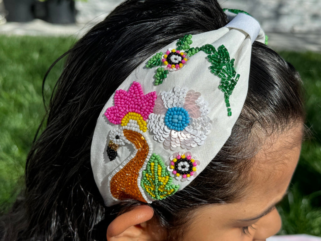 Statement headband, Handmade Knot Headband, Wide Knot Headband, Embellished Knot Headband, luxury designer headbands,gifts for kids