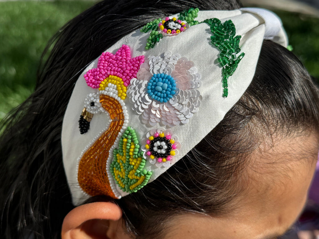 Statement headband, Handmade Knot Headband, Wide Knot Headband, Embellished Knot Headband, luxury designer headbands,gifts for kids