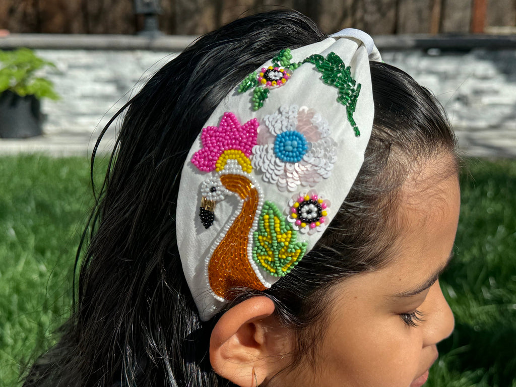 Statement headband, Handmade Knot Headband, Wide Knot Headband, Embellished Knot Headband, luxury designer headbands,gifts for kids