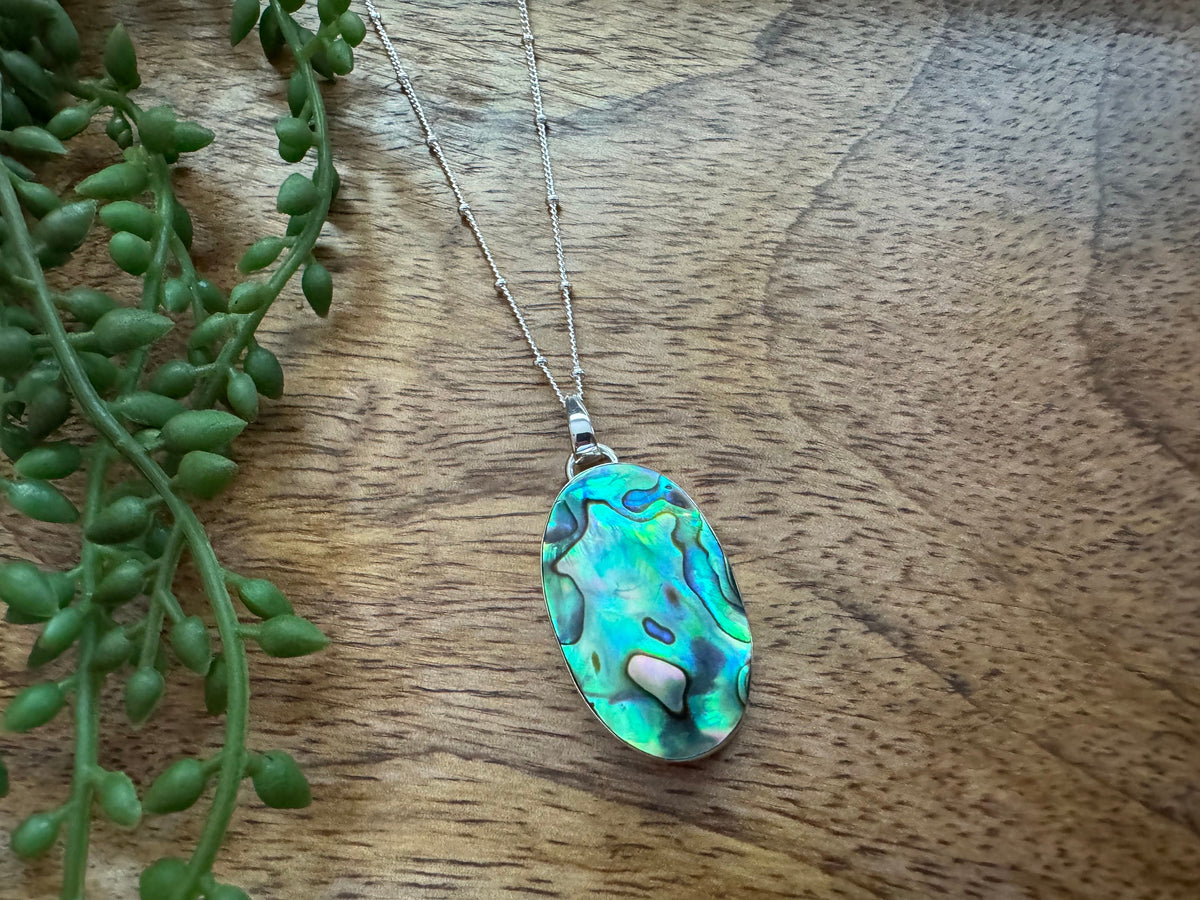 Abalone shell 925 Sterling Silver Pendant