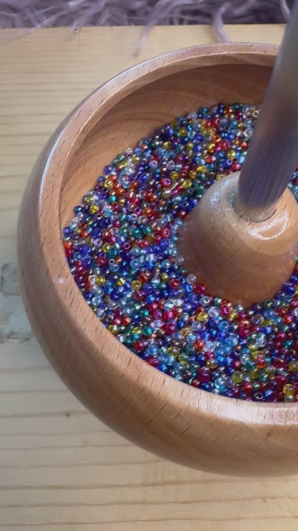 Rainbow mix Czech seed beads, size 11/0, 2mm,30 grams, C01