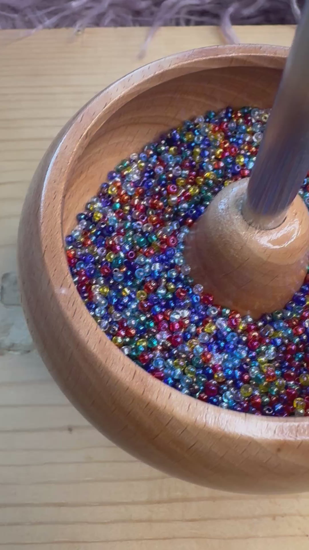 Rainbow mix Czech seed beads, size 11/0, 2mm,30 grams, C01