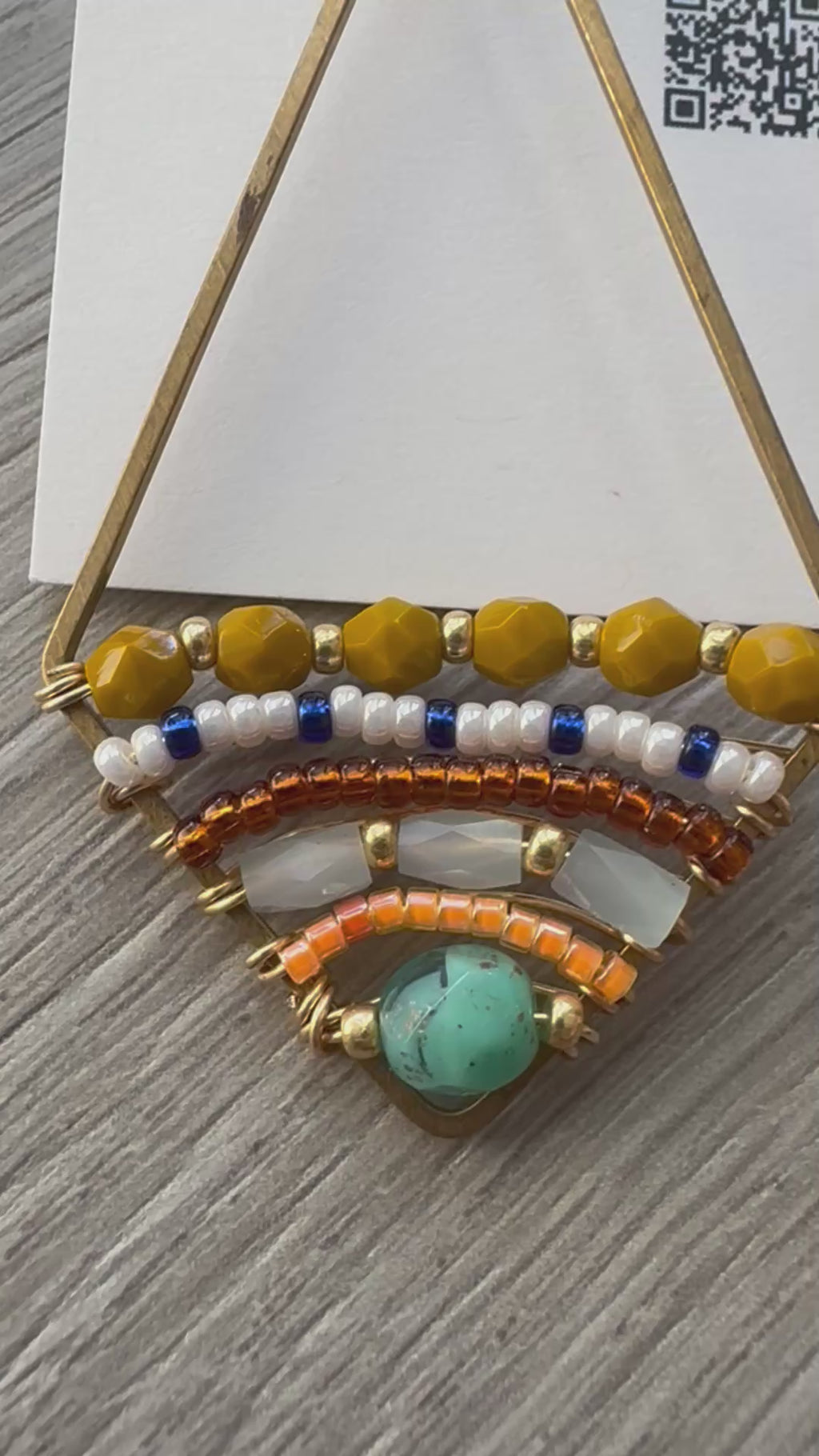 Colorido Statement beaded earrings, handmade boho earrings, seed bead earrings, bead weave earrings