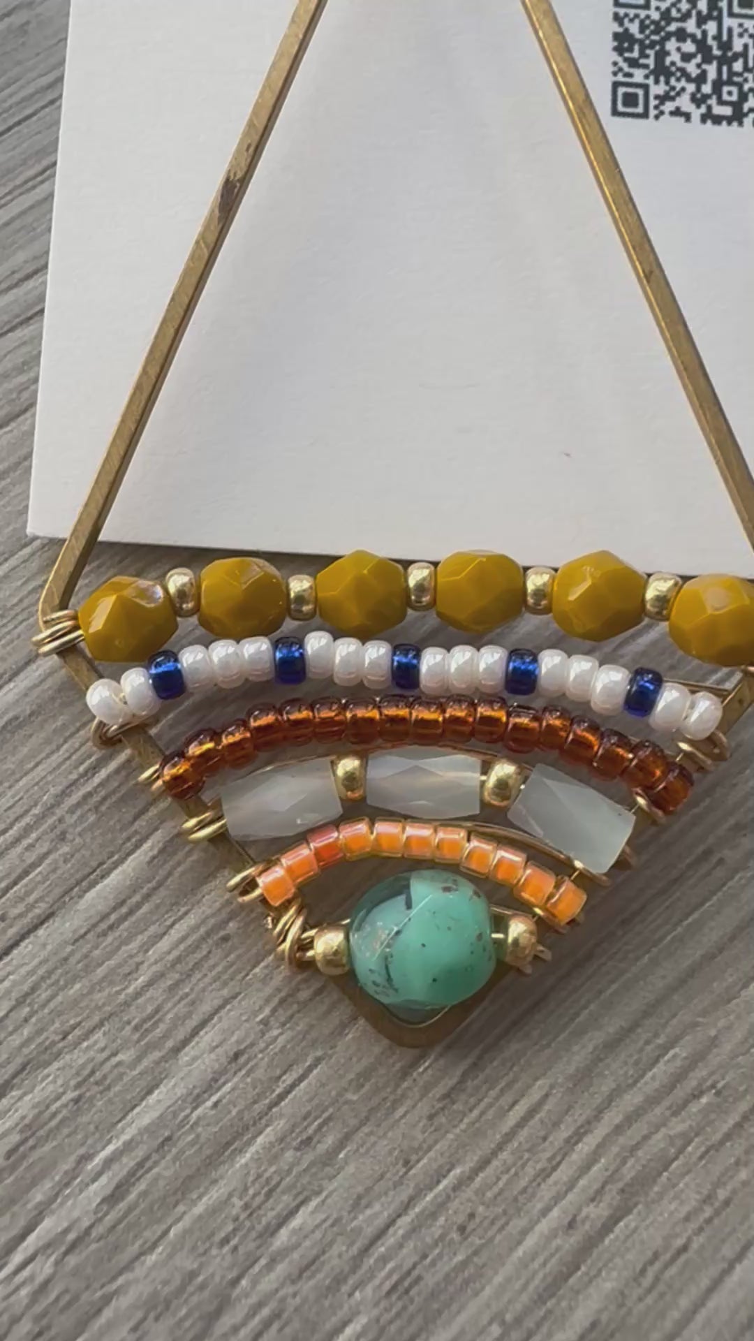 Colorido Statement beaded earrings, handmade boho earrings, seed bead earrings, bead weave earrings