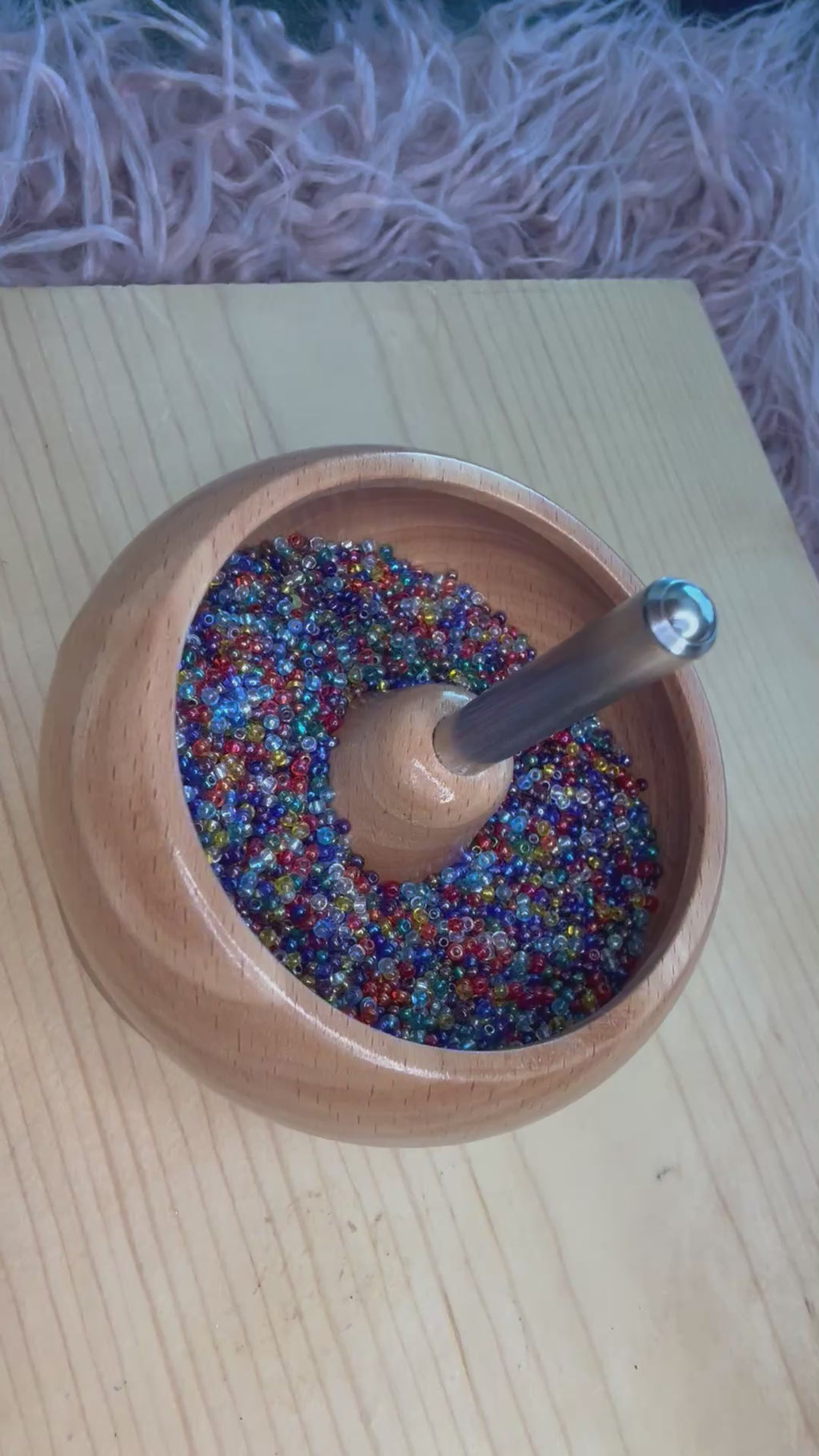 Rainbow mix Czech seed beads, size 11/0, 2mm,30 grams, C01